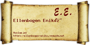 Ellenbogen Enikő névjegykártya