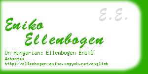 eniko ellenbogen business card