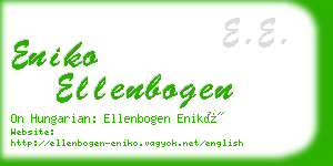 eniko ellenbogen business card